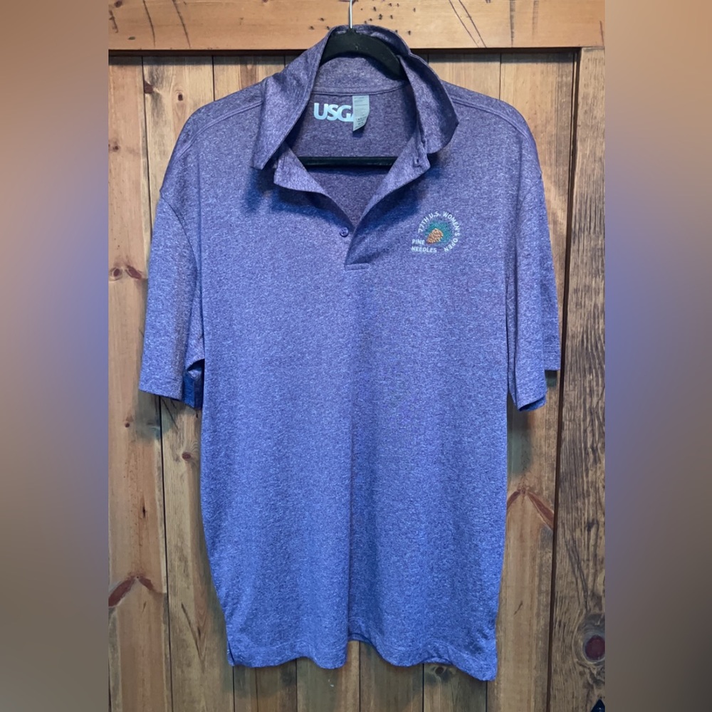 Men’s USGA 77th Women’s US Open Pine Needles gray golf polo